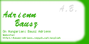 adrienn bausz business card